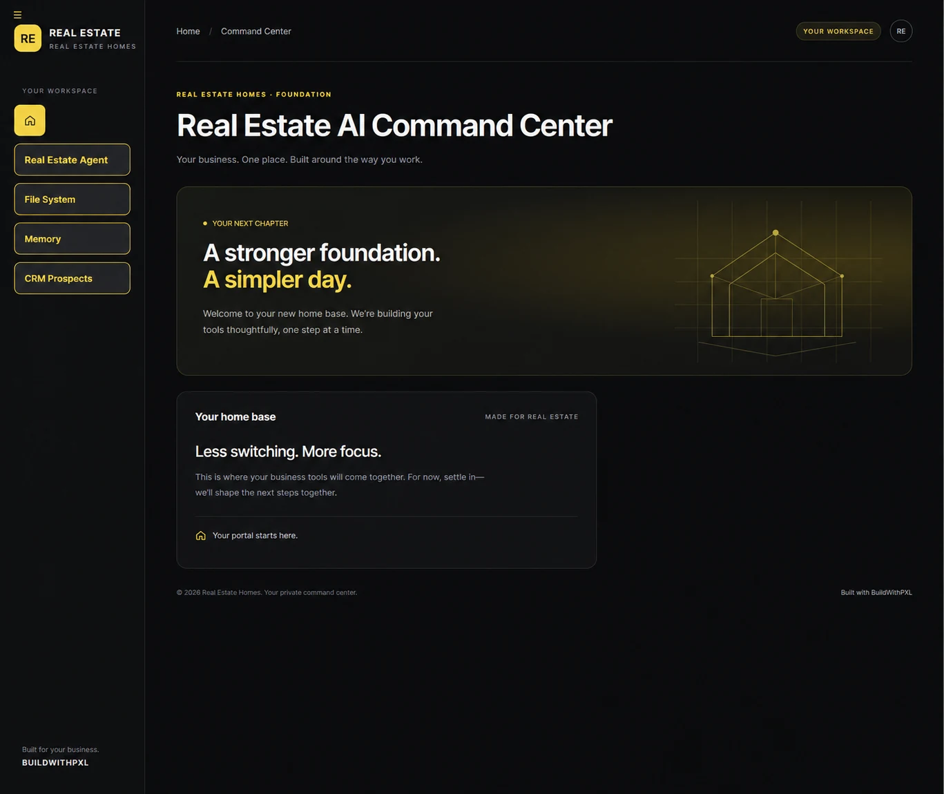 Anonymized real estate portal example